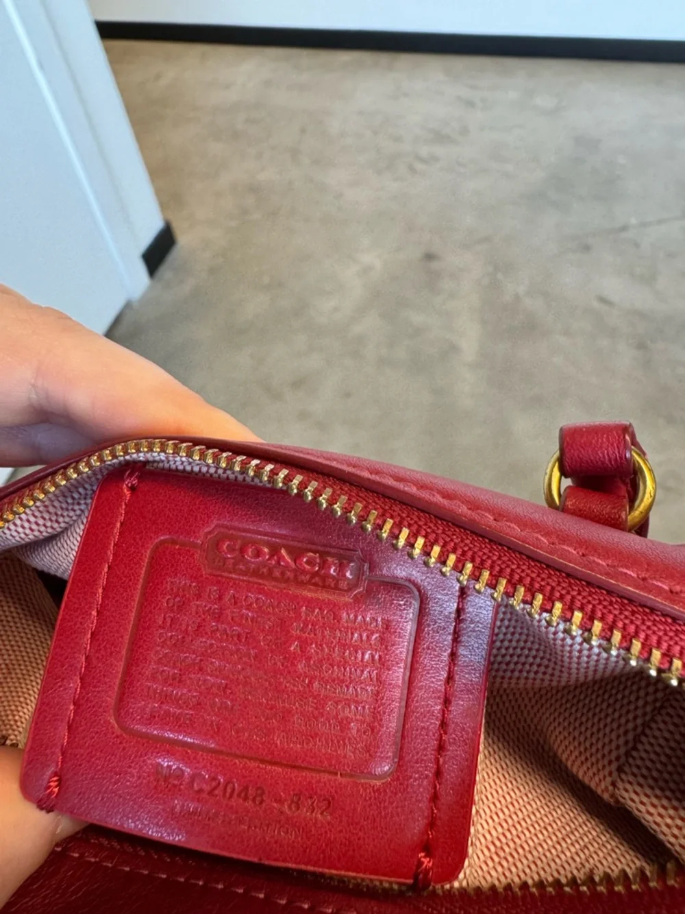 Coach Red Mini Barrel Bag 1941 Legacy Archive Limited Edition Cashin Rare - Picture 6 of 9